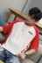 Ulzzang ngắn tay của nam giới lỏng lẻo vài năm điểm tay áo nửa-shirt Hàn Quốc phiên bản của xu hướng sinh viên Harajuku t-shirt bf gió áo sơ mi Áo khoác đôi