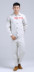 Hàn điện phù hợp với nam giới phù hợp với overalls vải tốt thợ hàn màu trắng quần áo vải dày dày chịu mài mòn có thể in Bộ đồ