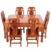 Bàn ăn gỗ gụ hình chữ nhật hình cây nhím bằng gỗ hồng mộc Bàn ăn gỗ rắn và bàn ghế gỗ hồng mộc nội thất nhà hàng chống cổ Trung Quốc - Bộ đồ nội thất Bộ đồ nội thất