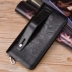 Retro dài ví nam điện thoại di động đa sử dụng thanh niên ví túi xách nam giản dị đơn giản dây kéo ví mới