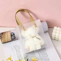 Матовый, белый, с медвежатами