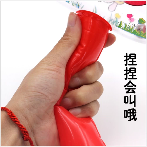 Мультяшная игрушка, молоток, маленький надувной колокольчик с колокольчиком