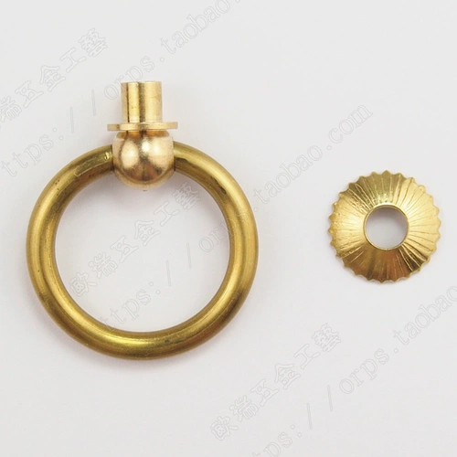 Маленькая медная ручка с медным дверным кольцом на дверном кольце китайского стиля, антикварная ручка Mingqing, ручка, ручка, ручка