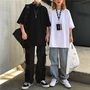 Mùa hè 2019 mới của phụ nữ phiên bản Hàn Quốc của áo thun nửa tay màu siêu rắn cec siêu cháy cec áo tay ngắn tay lửng - Áo phông áo phông rộng