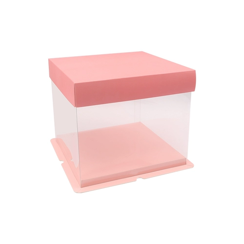 Полная прозрачная коробка для торта на день рождения 4 дюйма 5 восемь шесть 6 -дюймовых 8 плюс 10 12 двенадцать двойной коробки -основатель