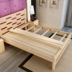 Đơn giản giường gỗ rắn 1.5 giường đôi 1.8 giường đơn người lớn 1 m 2 hiện đại thông giường trẻ em đặc biệt Giường