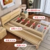 Tất cả gỗ rắn đơn giản giường gỗ giường đôi 1,3 1,8 m giường ngân sách hiện đại nhỏ gọn 1,2 1,5 giường đơn - Giường Giường