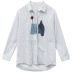 Đầu thu Hồng Kông hương vị áo sọc nữ 2019 mùa thu mới thiết kế ý nghĩa áo sơ mi dài tay nhỏ lỏng áo thủy triều - Áo sơ mi dài tay