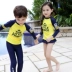 Trẻ em Hàn Quốc đồ bơi cô gái chàng trai quần dài tay kem chống nắng sinh viên chia boxer thân bé lớn trẻ em đồ bơi be trai 12 tuổi Bộ đồ bơi của Kid