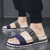 Dép nam và mùa hè Trang phục 2021 Phiên bản kéo dài mới của tiếng Hàn của từ kéo xu hướng cá tính chống trượt dép mát mẻ ngoài trời nam giày sandal nam