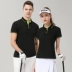 Golf quần áo phụ nữ thời trang mùa hè Hàn Quốc ladies golf quần áo nam ngắn tay t-shirt Polo giải trí nhanh chóng làm khô