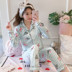 Mùa xuân và mùa hè cotton quần áo dài tay cho bà bầu cho con bú Quần áo bà bầu đồ ngủ mỏng phần XL phù hợp với dịch vụ nhà - Giải trí mặc / Mum mặc váy bầu đẹp Giải trí mặc / Mum mặc