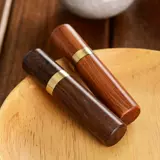 Портативный переносной деревянный шприц из сандалового дерева, ухочистка из натурального дерева