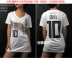 Áo Đức 2018 nam Slim phiên bản nữ mẫu trẻ em sân nhà đội tuyển quốc gia áo ngắn tay đồng phục đội bóng đá XL - Bóng đá 	quần áo bóng đá nữ đẹp	 Bóng đá