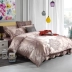 Bông Châu Âu Jacquard giường ăn mặc bốn mảnh bông dày bông trải giường Sheets 1.8 m giường đôi Quilt