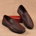 Dép da nam mùa hè người đàn ông giản dị của giày da mềm giày kinh doanh Bao Đầu giày đục lỗ England lỗ rỗng giày