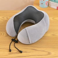 Светло -серый с подушкой для шеи веревки