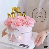 Украшение торта День матери, жемчужная мама, ты сопровождаешь меня, чтобы вырастить акриловую маму маму, я люблю тебя