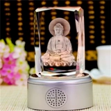 Музыкальная коробка Rulai Crystal 3D стерео -концерт Будда ремесла, отправляющие буддисты Mp3 изысканные продукты и могущественные