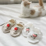 Корейские носки Lady Thin Cotton Ship Socks Silicone Non -Slip Four Seasons Хлопковые носки с низким носками носки DW84