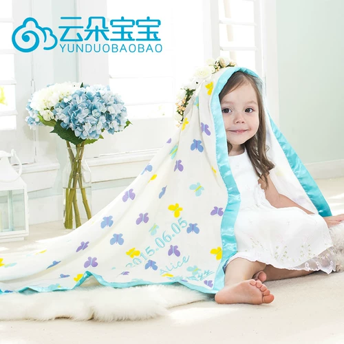 Летнее детское хлопковое марлевое одеяло для детского сада