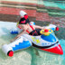 Thomas trẻ em inflatable vòng ghế bơi vòng bé ghế bé máy bay chỉ đạo bánh xe dày 1-3-6 tuổi phao tắm Cao su nổi