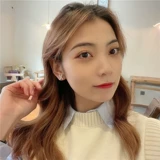 Серебряная игла из жемчуга, серьги, брендовые маленькие изысканные клипсы, серебро 925 пробы, изысканный стиль, французский стиль, популярно в интернете, без проколов ушей