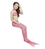 Наряд маленькой принцессы, детский купальник, комплект, крой «рыбий хвост», 3 предмета, подходит для подростков