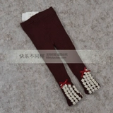 Утепленные детские зимние леггинсы, шерстяные удерживающие тепло эластичные штаны, в западном стиле