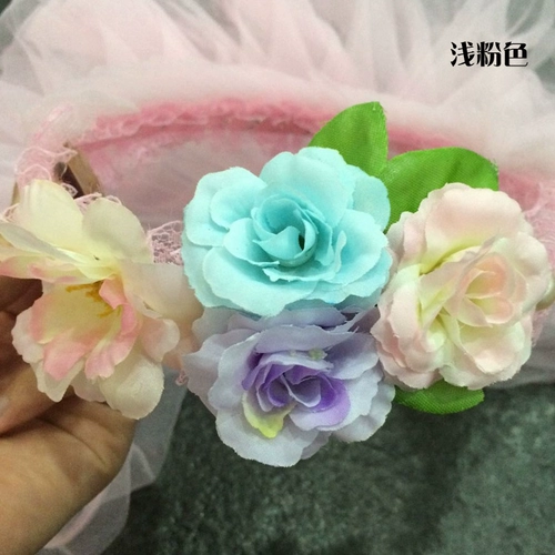 Детский аксессуар для волос, ободок, в цветочек