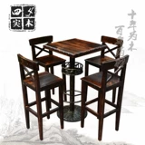 Фабричный пейзаторный стул Высокий стул 6 бар -стул стул стул с твердым деревом