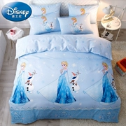 Bộ đồ giường trẻ em Disney Disney Aisha Princess phim hoạt hình cô gái bông trải chăn ba hoặc bốn bộ - Bộ đồ giường bốn mảnh