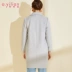 Ayilian đặc biệt giải phóng mặt bằng mùa đông thời trang Hàn Quốc áo khoác len nữ mỏng mỏng ve áo lớn - Áo Hàn Quốc Áo Hàn Quốc