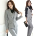 XL phụ nữ vest phù hợp với phụ nữ ăn mặc phỏng vấn overalls khách sạn lễ tân vest đồng phục ngân hàng - Bộ đồ Bộ đồ