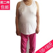 Nữ bông thẳng vest trung niên tuổi đồ lót bông cũ người đàn ông cộng với phân bón để tăng áo sơ mi lỏng lẻo của mẹ