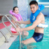 Thế hệ thứ tư của môn bơi Lebao nâng cấp vòng bơi dày cho trẻ em Người mẫu người lớn mới bắt đầu bơi mô hình nam nữ đặc biệt phao hồng hạc Cao su nổi