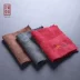 Fu dụng cụ sứ hội trường dày bông thấm trà khăn bông vải lanh trà khăn vải lớn trà kungfu trà với phụ kiện trà - Trà sứ