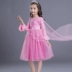 Váy công chúa đông lạnh Váy dài tay Aisha Dress Children mặc mùa xuân mùa thu Sophia Váy - Váy
