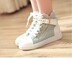 Mùa xuân giày vải cao giày đơn giày của phụ nữ tăng sinh viên giày thường cao đẳng gió Hàn Quốc phiên bản của giày phẳng hoang dã Plimsolls