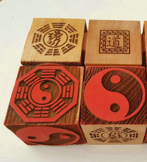 Daoist Daoist family Supplies Daoist French seal Innate gossip Innate gossip Innate gossip printed with Taiji printed six face print