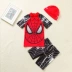 Trẻ em của Đồ Bơi Trai Tide Trẻ Em Dính Liền Hàn Quốc Superman Spider-Man Dễ Thương Kem Chống Nắng Chia Bé Swimwear Set
