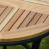Ngoài trời đồ gỗ vững chắc ban công sân chống ăn mòn bàn gỗ và ghế ngoài trời không khí cởi mở cà phê giải trí bảng và ghế kết hợp kit