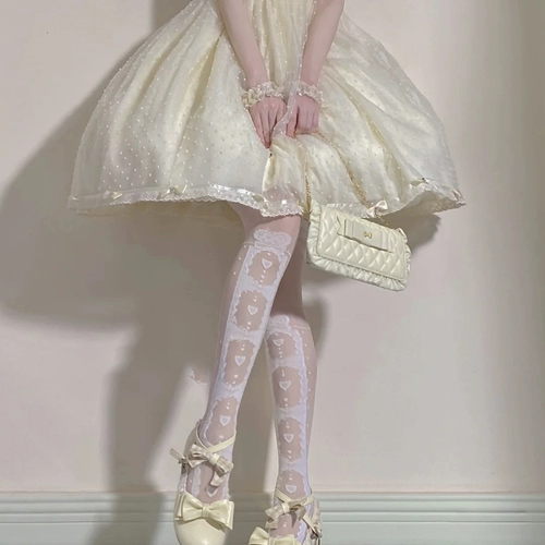 Милые японские осенние носки, белые колготки, стиль Лолита
