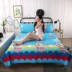 Phiên bản lớn của quilted pha lê trải giường hoạt hình cộng với nhung ba mảnh bông quilted bông ngắn sang trọng quilt đơn mảnh mới ga giường 1m8 x 2m Trải giường