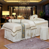 New chenille vẻ đẹp trải giường bốn bộ tùy chỉnh cotton giường massage bìa simple Châu Âu beauty salon trải giường Trang bị tấm