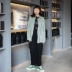 2018 đầu thu mới phiên bản Hàn Quốc của áo sơ mi kẻ sọc dài tay nữ lười biếng áo khoác lỏng lẻo hương vị mùa xuân và mùa thu sang trọng