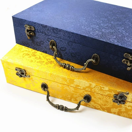 Высокая каллиграфия и рисовать парласкую коробку подарок подарочная коробка Custom Семейная спектр Brocade Box упаковка ювелирные изделия книга книжка -книга Brocade Бесплатная доставка