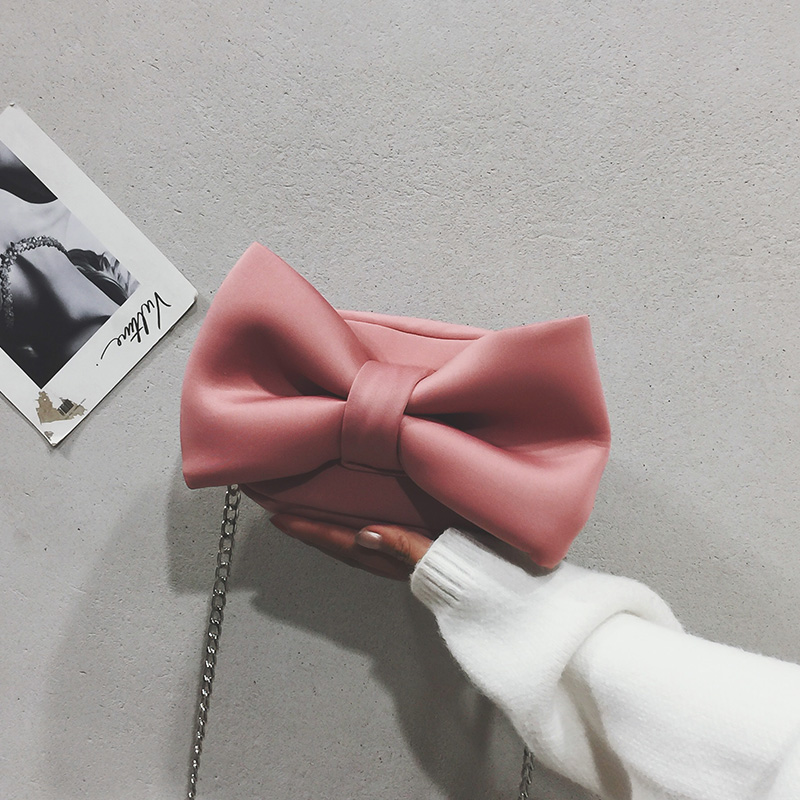 PinkFunny Small bag 2021 new pattern fashionista lovely bow Inclined shoulder bag Internet celebrity solar system Versatile One shoulder Small bag