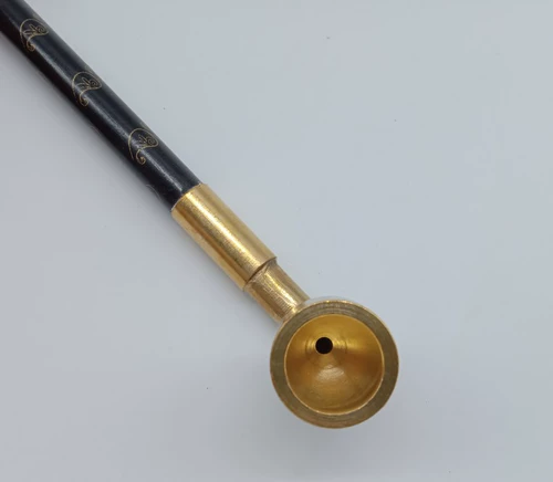 Новый сингл использует агат -камень во рту с твердым деревом сухого дымового полюса Ji xioolan расширенный сигаретный винтовый стержень медная сигаретная кастрюль высокая температура