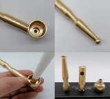 Медная съемная маленькая курительная трубка, тяжелый медный мундштук